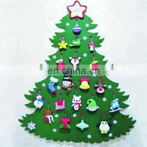 5 Designs Felt Christmas Ornaments Felt Christmas Tree Hanging Decorations thumbnail-5