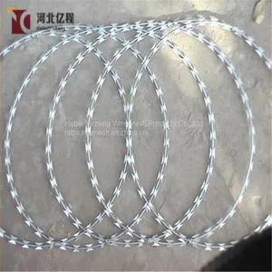 BTO&CBT Anti-rust Galvanized Concertina Razor Wire/Razor Barbed Wire/Razor Wire thumbnail-3