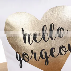 Custom Promotion High Quality Gold Stamping Love Pattern Printed Decorative Sofa Cushion Covers for Home Decor thumbnail-3