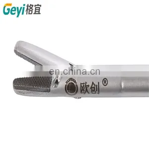 Reusable V-shaped Heavy Curved Needle Holder Forcpes Laparoscopic Instruments thumbnail-7