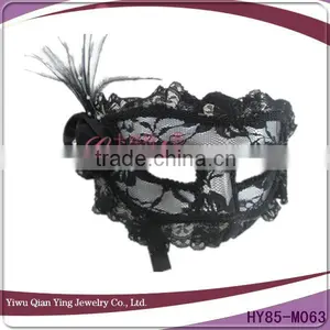 Cheap Black Party Face Lace Mask for Lady thumbnail-1