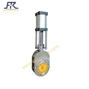 Anti Corrosive and Abrasive Type Pneumatic Ceramic Double Disc Gate Valve thumbnail-5