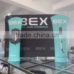 Straight /Cuverd Shape Advertising Pop Up Tension Fabric Display Banner thumbnail-5