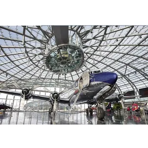 LF Hot Sale Steel Space Frame Roof Hangar Prices Prefabricated thumbnail-5