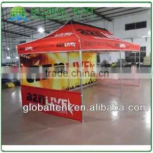 Custom Print Aluminum Pop Up Pagoda Tent 3x6m ( 10ft X 20 Ft), Printed Canopy & Valance, 1 Full Backwall &2 Half Walls thumbnail-1