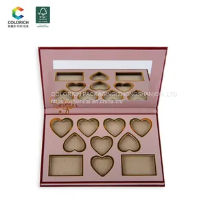 Custom Empty Makeup Cardboard Eyeshadow Palette Wholesale Eye Makeup Magnetic Eyeshadow Palette Private Label Cruelty Free thumbnail-2
