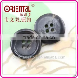 High Quality 4 Holes Natural Real Horn Button thumbnail-2