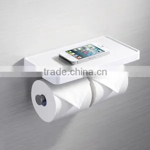 Stainless Steel Bathroom Shelf With Toilet Paper Holder / Wall Mounted Bathroom Shelf / Bathroom Accessory thumbnail-2