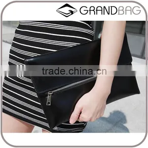 Pebbled Leather Women Small Envelope Clutch Bag ,leather Pouch 2016 thumbnail-1