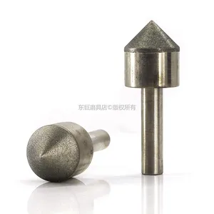 Diamond Mounted Point Cylinder Head Rough Grit 30 for Agate Granite Stone Coarse Grinding Shank 6mm Head 5~25mm thumbnail-5
