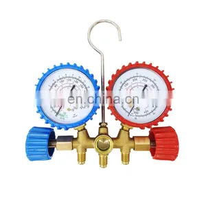 CT-536 A Messmanometer-Set aus Messing für HVAC-Kälteanlagen und Autoklimaanlagen, Lademanometer für HVAC thumbnail-1