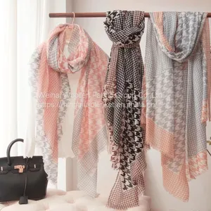 High Quality Super Soft Colorful Winter Fashionable Women Cashmere Scarf/cashmere Shawl thumbnail-2
