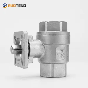 [RUOTENG] ISO 2PC Casting Stainless Steel High Platform Ball Valve thumbnail-2