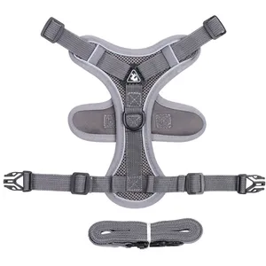 New Reflective Pet Harness Vest Breathable Polyester Pet Leash for Dogs & Cats Adjustable Walking Lead With Padded Straps thumbnail-5