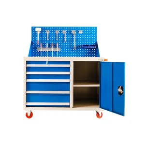 Steel Garage Workshop Metal Storage Tool Set Cabinet Trolley thumbnail-1