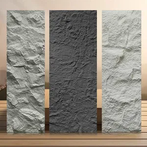 PU Light Simulation Stone Artificial Granite Culture Stone Big Slab Wall Application for Indoor and Outdoor Use thumbnail-1