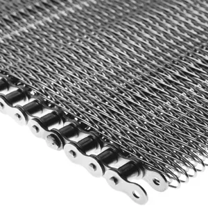 Longen Stainless Steel Honeycomb Mesh Belt Welded Construction Heat Resistant Corrosion Resistant for Food Baking Cooling thumbnail-5