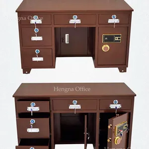 Biometric Executive Safe Desk- ESC834 |Voice Navigation & Anti-Corrosion Metallic Paint for Hotel Reception & Accounting thumbnail-5