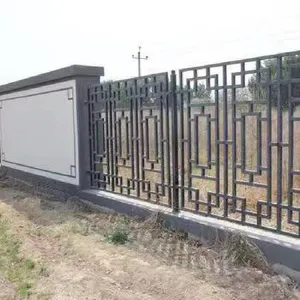 Engineering Wall Guardrails, Udun Factory Area Protective Railings Reconstruction, Blue, White and Black Zinc-steel Fences thumbnail-5