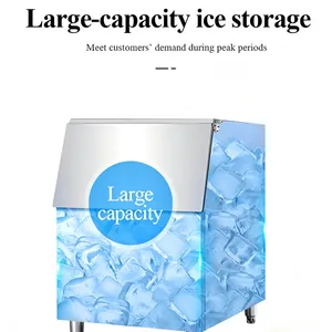 Industrial 500kg Square Ice Machine, Clear Cube Ice Maker for Catering and Cold Drink Business thumbnail-5