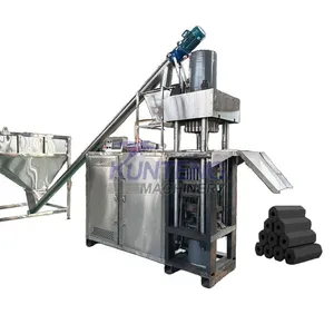 High-Pressure Briquetting Machine Quick-Burning Charcoal Production Machine for BBQ Charcoal Hookah Processing Line EPC thumbnail-1