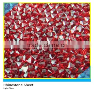 Bags,Shoes,Garment Adhesive Mesh Fabric Ss6 2mm AAA Bling Crystal Diamond Hotfix Rubber thumbnail-3