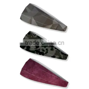 Wholesale Plain Cheap Tube Headwear Hair Elastic Sports Yoga Custom Printed Elastic Headband thumbnail-2