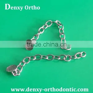Denxy Ortho Lingual Button Chain Round Mesh Base thumbnail-1