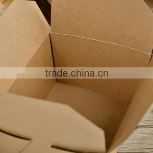 Custom Fit High Temperature Kraft Paper Material Take Away Fast Food Box thumbnail-6