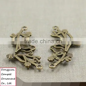 Wholesale Diy Jewelry Zinc Alloy Branch Kissing Birds Pendant thumbnail-4