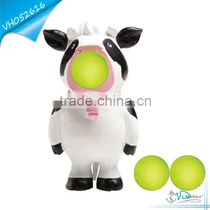 EVA Ball Shooting Vinyl Cow Toy thumbnail-1