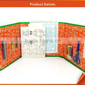 One Set Drawing Kit for Kids - With Scissor, Rule and Color Pen thumbnail-1
