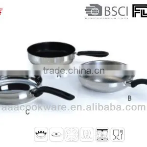 18/8 Stainless Steel Frying Pan Set thumbnail-1
