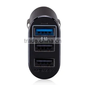 Momax XC Series 2.4A Quick Charging 3 USB Ports Car Charger for IPhone/ Android Mobile Phone Fashion Car Charger MT-5677 thumbnail-6