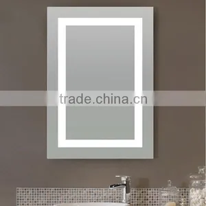 Hotel Bathroom LED Lighted Single Side Shaving Cosmetic Mirror thumbnail-4