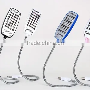 Ultra Bright USB 28 LED 28LED Light Lights Lighting Powered Flexible White Reading Lamp for Laptop Power Bank Mobile Charger Com thumbnail-1