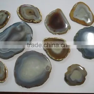 Banded Striped Botswana Agate Slices Loose Gemstones thumbnail-3
