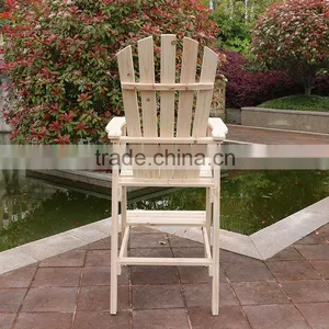 Wooden Outdoor High Bar Chair thumbnail-3