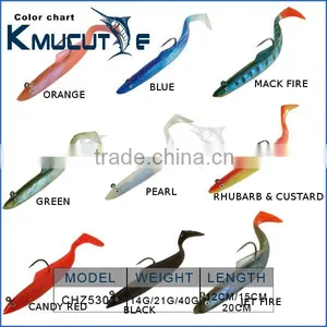 Eel Sea Fishing Lures 120mm/150mm/200mm Cod/Pollock/Bass/Mackerel thumbnail-1