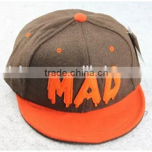 BSH030D Autumn Winter Felt Fake Wool Custom Baseball Cap New Design Sport Snapback Hat thumbnail-5