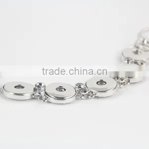 2015 New 18mm Ginger Snap Button Bracelet DIY Charm Interchangeable Handmade Pulseras Snap Bracelets thumbnail-4