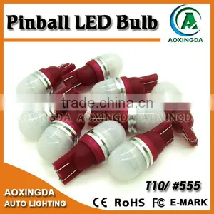 NEW Type 6.3V 5630 2SMD LED T10 555 Wedge Bulb With Frosted Cap for Pinball Machines thumbnail-1