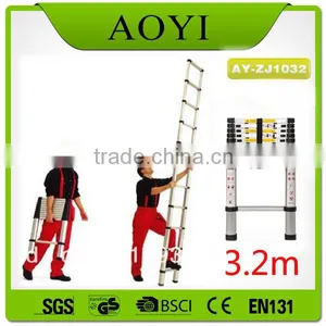 32 Foot Extension 20cm Aluminum Step Ladder AY-ZJ1032 With EN131 thumbnail-1