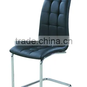 2013 New Design Chromed Leather Dining Chair thumbnail-1
