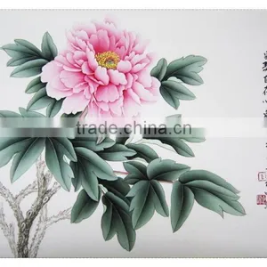 Pure Handmade Diy Painting by Numbers Famous Art Paintings Peony Paintings thumbnail-1