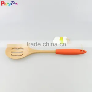 2016 New Product Bamboo Kitchen Utensils With Silicone Handles thumbnail-2