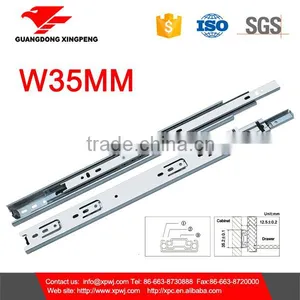 45MM Hardware Furniture Slide 3 Fold Full Extention 4 Balls Lever Release Stainless Steel Drawer Slide thumbnail-4