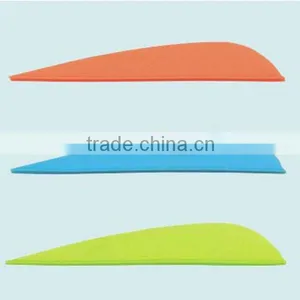 Mixed Color 3" PVC Archery Vane For Archery Shaft thumbnail-1
