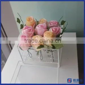Manufacturer Supplier Customized Acrylic Flower Display Box / High Quality Acrylic Flower Display Case thumbnail-3