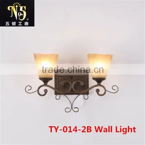 American Style Classic Iron Art Wall/Pendant Light With Pattered Lampshade For Home/Hotel/Coffee House Decoration thumbnail-5